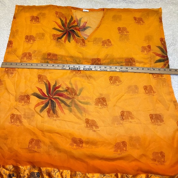 Riddhi Siddhi Beach Coverup W/ Satin Trim - Picture 3 of 6